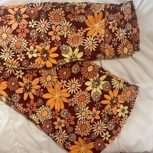 Ultra Soft Flared Floral Leggings